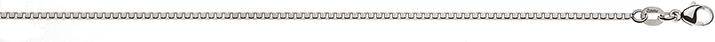 Immagine prodotto Natsumi Schmuck Collana in oro bianco 18K/750 veneziana 1,4mm (Oro bianco 750/18 K, 38 cm)