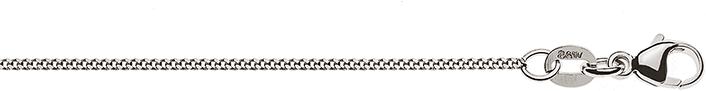 Immagine prodotto Natsumi Schmuck Collana in oro bianco 18K/750 carrarmato 1,2mm (Oro bianco 750/18 K, 45 cm)
