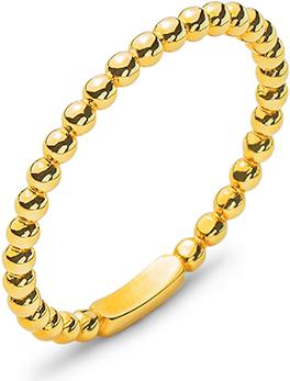 Immagine prodotto Natsumi Schmuck Anello in oro giallo 18K/750 Beisteckring Kugeli (50, Oro 750/18 K)