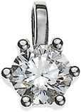 Produktbild Natsumi Schmuck Anhänger Diamant Weissgold 18K/750 0.15 ct H si (750/18 K Weissgold)