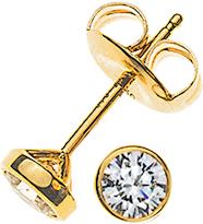 Immagine prodotto Natsumi Schmuck Orecchini con diamante in oro giallo 18K/750 0,15 ct H si (Oro giallo 750/18 K Oro giallo)