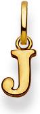 Actual product image Natsumi Schmuck Pendant letter J yellow gold 18K/750 (750/18 K Yellow gold)