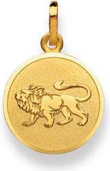 Produktbild Natsumi Schmuck Anhänger Sternzeichen Löwe Gold 18K/750 rund mit Engel (750/18 K Gelbgold)