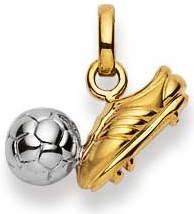 Natsumi Schmuck Anhänger Fussball Schuh Gelbgold 18K/750 bicolor (750/18 K Gelbgold)