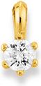 Natsumi Schmuck Anhänger Gelbgold 18K/750 Zirkonia (750/18 K Gelbgold)