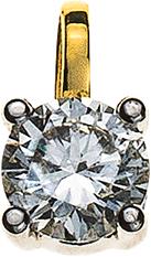 Produktbild Natsumi Schmuck Anhänger Diamant Gelbgold 18K/750 0.25 ct H si (750/18 K Gelbgold)