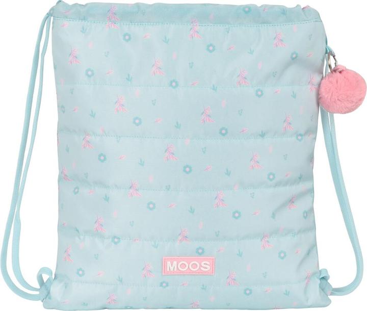 Moos Rucksacktasche mit Bändern Garden türkis