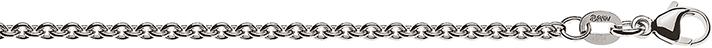Image du produit Natsumi Schmuck Collier en or blanc 18K/750 ancre ronde 2.3mm (Or blanc 750/18 K, 40 cm)