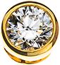 Immagine prodotto Natsumi Schmuck Ciondolo con diamante in oro giallo 18K/750 0,10 ct H si (Oro giallo 750/18 K Oro giallo)