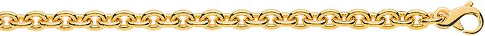 Actual product image Natsumi Schmuck Necklace yellow gold 9K/375 anchor round 3.9mm 50 cm (375/9 K Yellow gold, 50 cm)