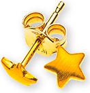 Image du produit Natsumi Schmuck Boucles d'oreilles étoiles en or jaune 18K/750 (750/18 K Or jaune)