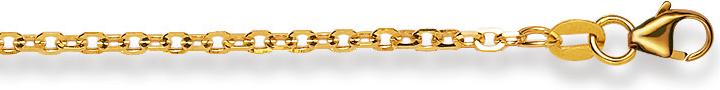 Immagine prodotto Natsumi Schmuck Collana in oro giallo 18K/750 con ancora a specchio da 2,1 mm (Oro giallo 750/18 K Oro giallo, 40 cm)