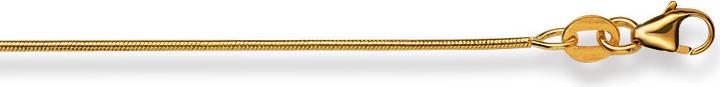 Image du produit Natsumi Schmuck Collier en or jaune 18K/750 Serpent mat 0.9mm (750/18 K Or jaune, 45 cm)