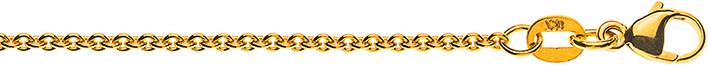 Image du produit Natsumi Schmuck Collier en or jaune 14K/585 ancre ronde 1.7mm (585/14 K Or jaune, 55 cm)