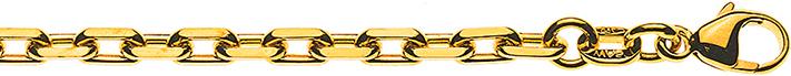 Image du produit Natsumi Schmuck Collier en or jaune 18K/750 ancre taillée 2.9mm 45 cm (750/18 K Or jaune, 45 cm)