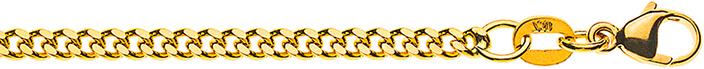 Immagine prodotto Natsumi Schmuck Collana in oro giallo 18K/750 con serbatoio 2,6mm 45 cm (Oro giallo 750/18 K Oro giallo, 45 cm)
