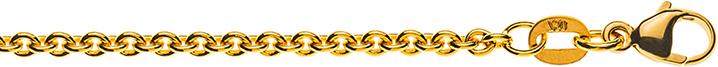 Image du produit Natsumi Schmuck Collier en or jaune 18K/750 ancre ronde 2.3mm (750/18 K Or jaune, 60 cm)
