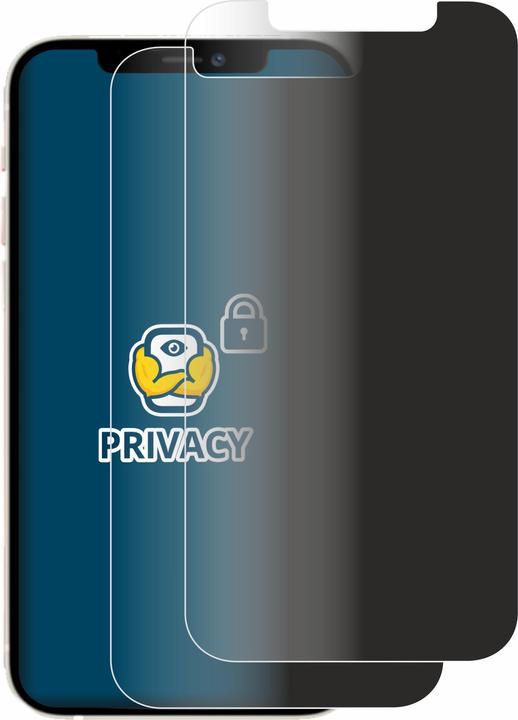 Produktbild BROTECT Sichtschutzfolie Anti-Spy Privacy Folie Blaulicht-Schutz (2 Stück, Apple iPhone 12)