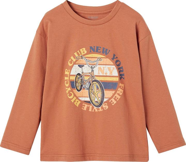 Vertbaudet Jungen Shirt mit BMX-Print und Recycling-Baumwolle