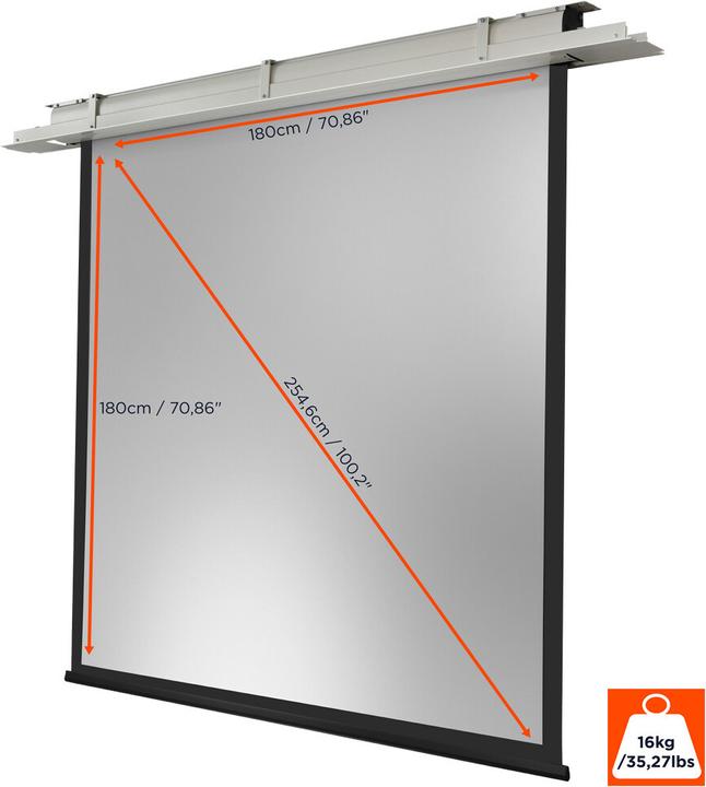 Produktbild Celexon Deckeneinbau Motor Expert, Gain 1.2, 1:1, 180x180cm (1:1)