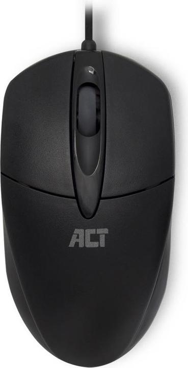 Immagine prodotto Mouse ottico cablato, cavo USB, 1000 dpi, nero (Cablato)