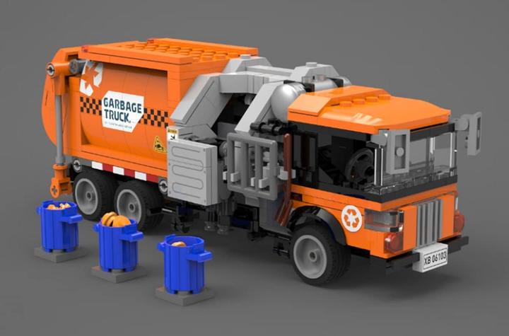 Immagine prodotto XingBao 18017 Camion dei rifiuti arancione