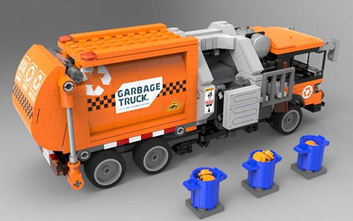 Immagine prodotto XingBao 18017 Camion dei rifiuti arancione