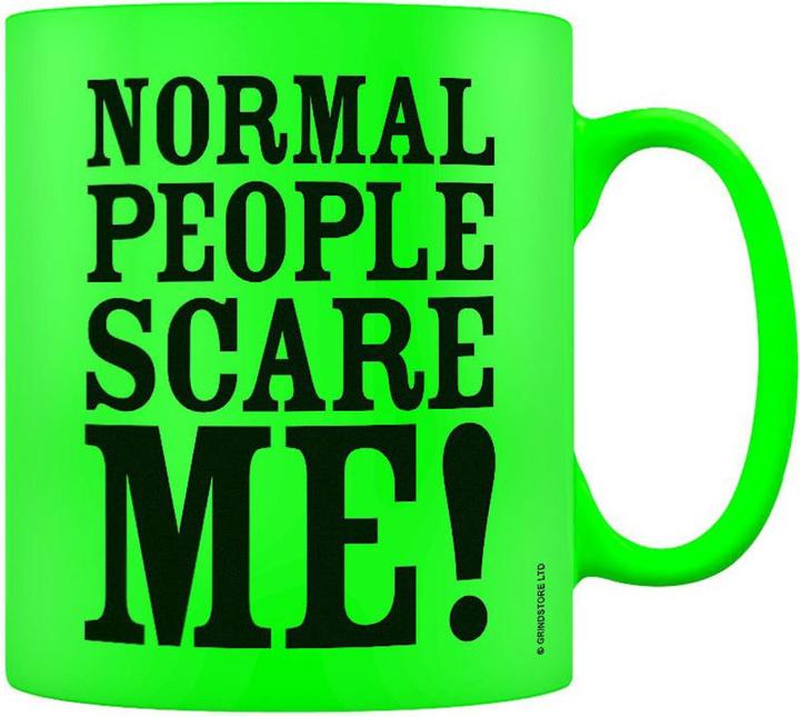 Image du produit Grindstore Tasse à café Normal People Scare Me Neon
