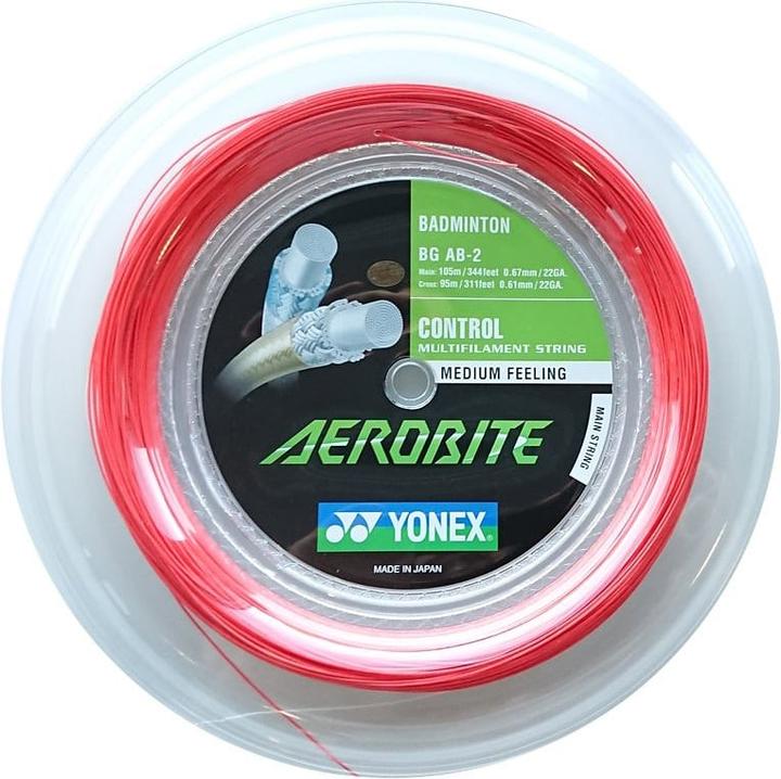 Image du produit Yonex Cordon de badminton Aerobite 200M rouge et blanc