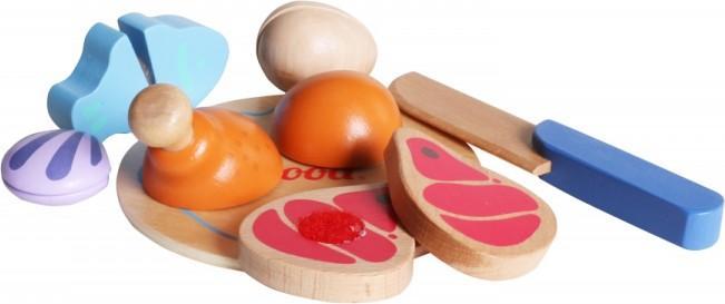 Actual product image Iwood Meat Kitchen Toys wooden