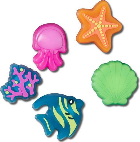 Actual product image Crocs Jibbitz- LightsUnderSea/5 Pack (One size)