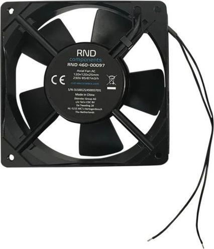 RND Components Brushless axial fan AC 120x120x25mm 230V 87.3m³/h IP44 (120 mm)
