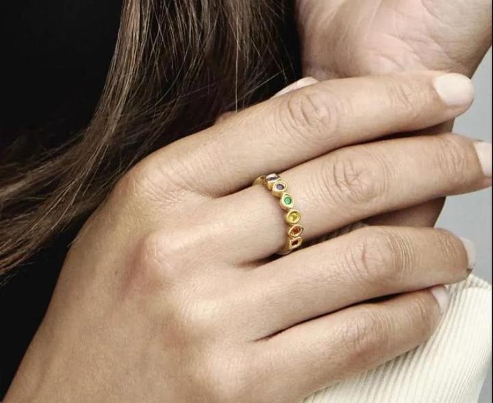 Actual product image Pandora The Avengers Infinity Stones (54, 585/14 K Gold)