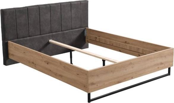 Actual product image Homestyle4u Double bed upholstered bed industrial style (160 x 200 cm)