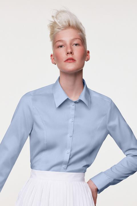 Actual product image Hakro Ladies business blouse 1/1 sleeve white, size S (S)