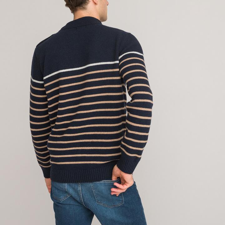 Produktbild La Redoute Collections Gestreifter Pullover im Matrosenstil (3XL)