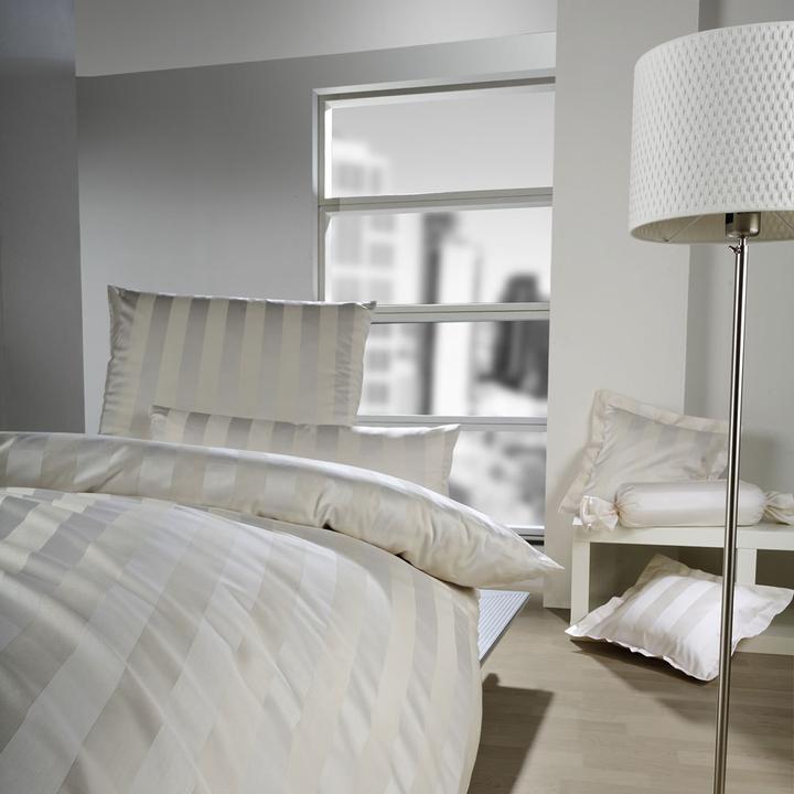 Produktbild Curt Bauer Damast Bettwäsche Como beige (Bettwäsche Set, 240 x 220 cm)