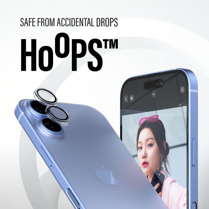 Immagine prodotto PanzerGlass Hoops Protezione trasparente per iPhone '24 6.1"/ 6.7" (1 Pezzo/i, Apple iPhone 16 Plus)