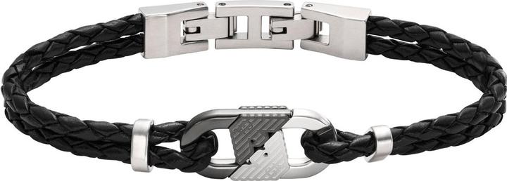 Actual product image Emporio Armani Armband (20.80 cm, Leather, Stainless steel)