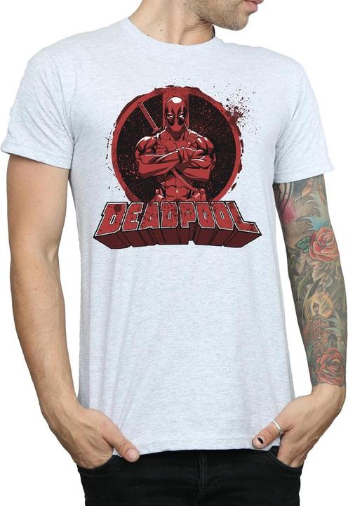 Immagine prodotto Deadpool Maglietta Uomo Arms Crossed Logo (XXL)