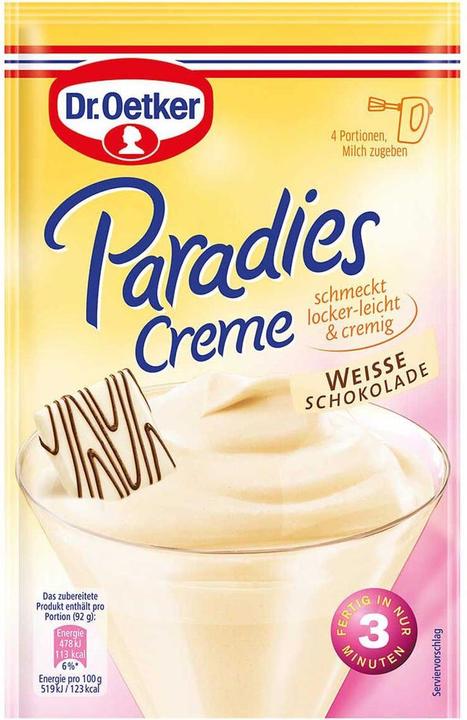 Produktbild Dr. Oetker Paradiescreme (70 g)