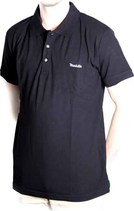 Image du produit Makita Polo Rugby Shirt T-shirt taille XL 100% coton ( 98P184-XL ) couleur noir (XL)