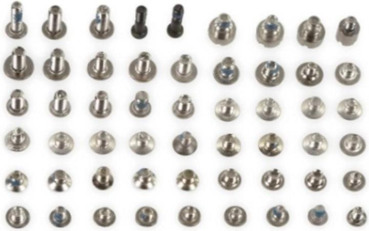 Actual product image Foxconn iPhone 5S Complete Screw Set with 54 Screws Pentalobe silver (Tool, iPhone 5S)