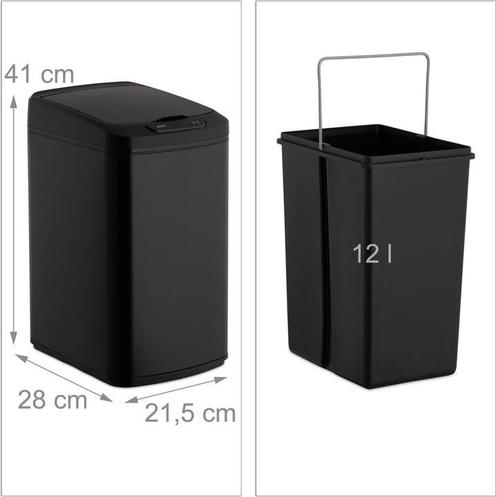 Produktbild Relaxdays Sensor Mülleimer (12 l)