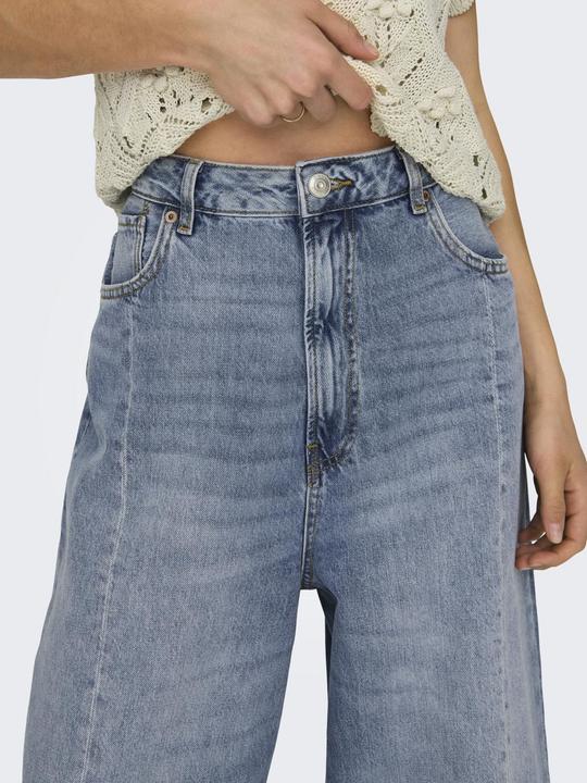 Image du produit Only Coupe ample, raccourcie Taille haute Jeans Coupe large jeans (28)