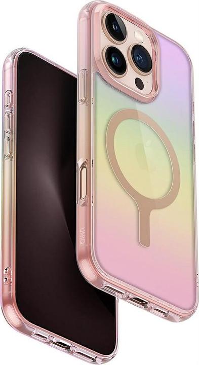 Produktbild Uniq Iridescia Magclick Charging Case for iPhone 16 Pro - Pink (Apple iPhone 16 Pro)