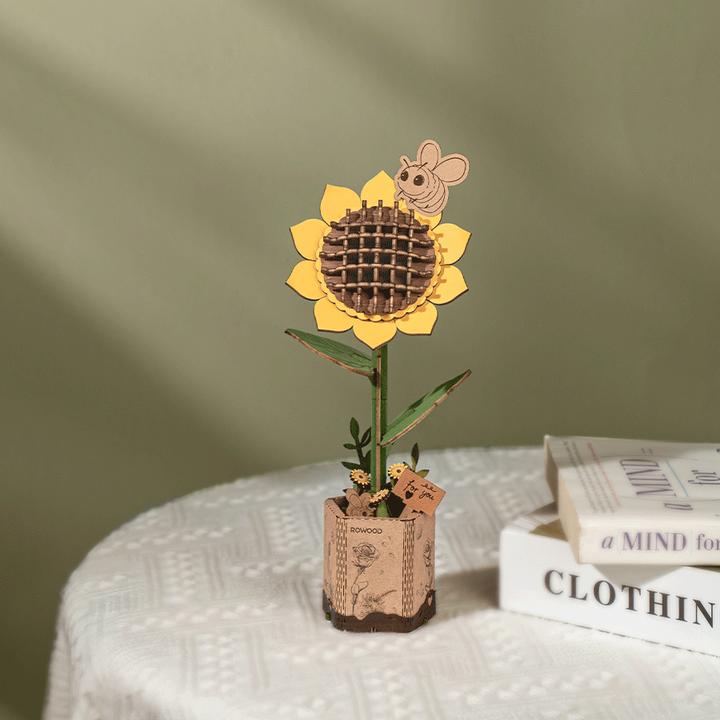 Image du produit Robotime Tournesol - Fleur en bois en kit