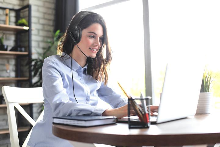 Actual product image Manhattan Mono USB headset with reversible microphone (Cable)