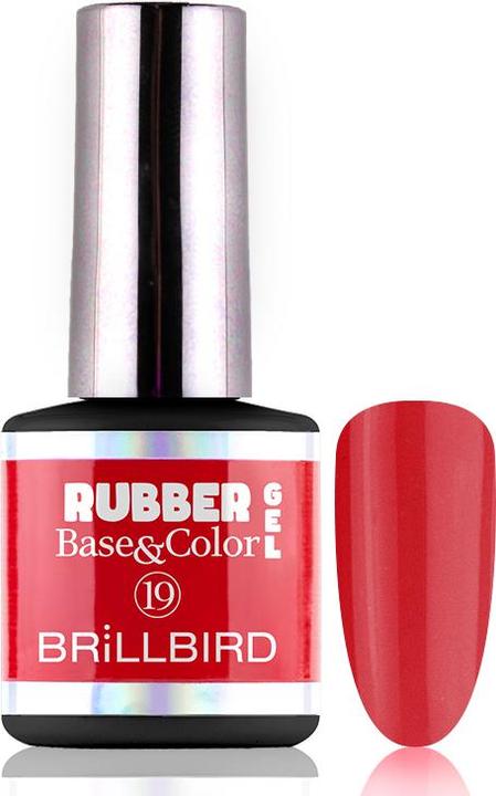 Image du produit BrillBird Gel Rubber Base&Coral #19 8ml (Coral #19, Vernis semi-permanent)