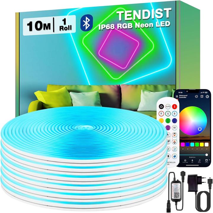 Actual product image LS Neon LED Strip Set Smart 10m (RGB, 1000 cm, Outdoor, Indoor)